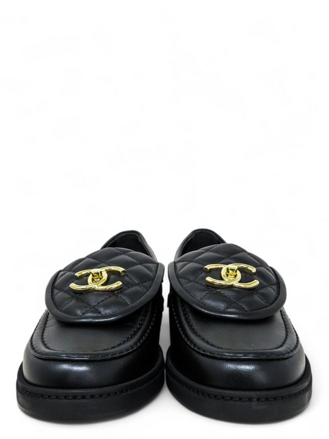 Mocasines "Lambskin Quilted CC Turnlock Loafers"