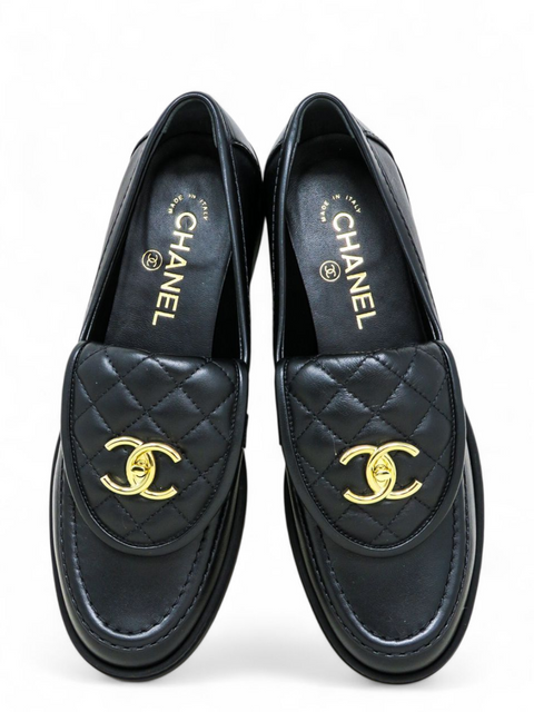 Mocasines "Lambskin Quilted CC Turnlock Loafers"