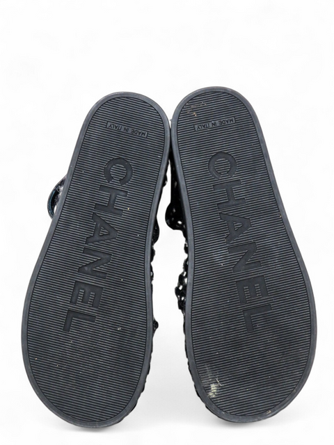 Sandalias "Cord Lambskin Quilted Logo Sandals"