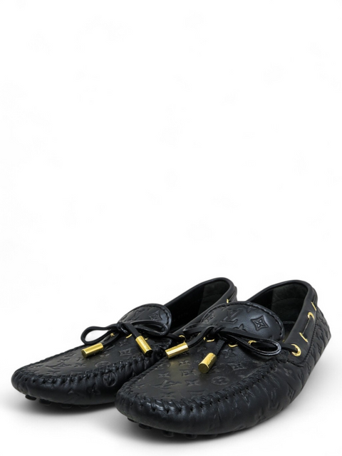 Mocasines "LV Monogram Leather Loafers"