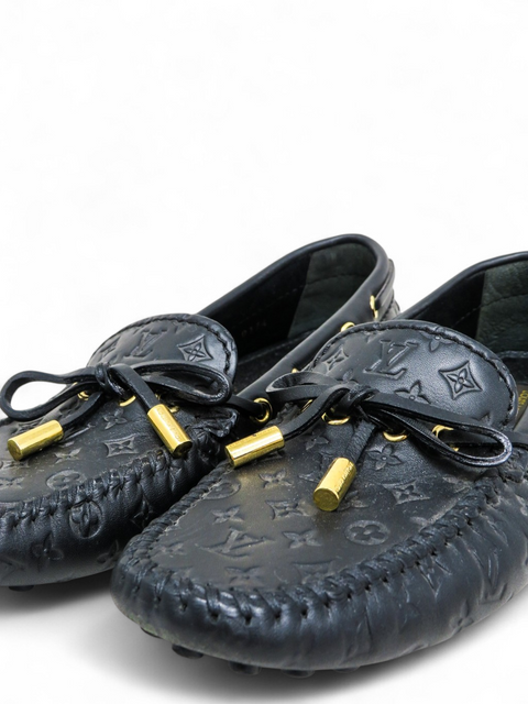 Mocasines "LV Monogram Leather Loafers"