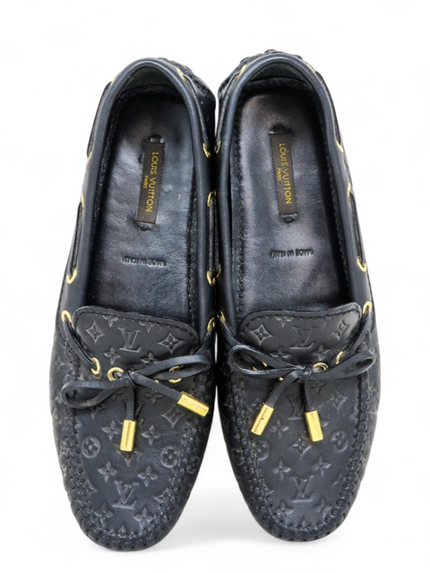 Mocasines "LV Monogram Leather Loafers"