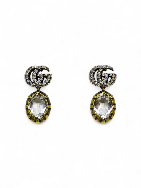 Aretes "GG Marmont Crystal Earrings"
