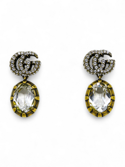 Aretes "GG Marmont Crystal Earrings"
