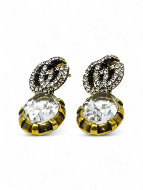 Aretes "GG Marmont Crystal Earrings"