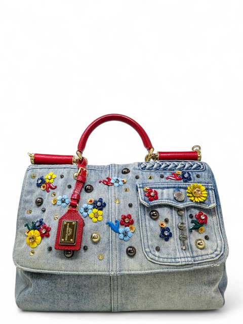 Bolso "Denim Lizard Miss Sicily"