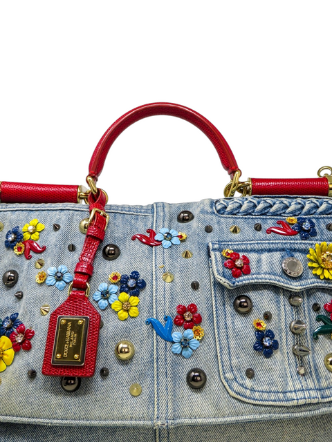 Bolso "Denim Lizard Miss Sicily"