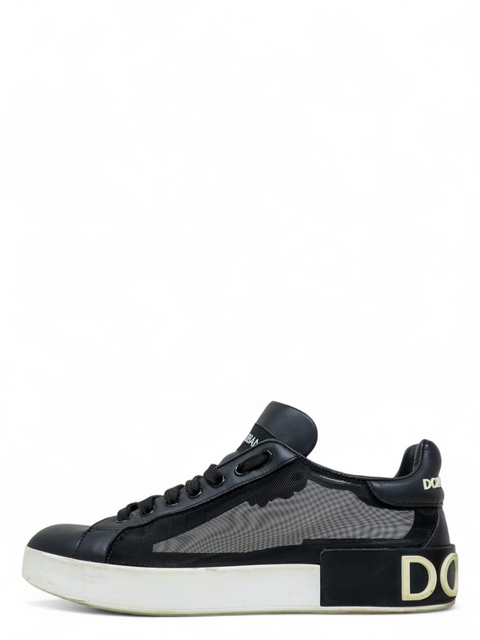 Tenis "Portofino sneakers in nappa leather and mesh"