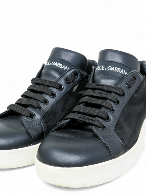Tenis "Portofino sneakers in nappa leather and mesh"