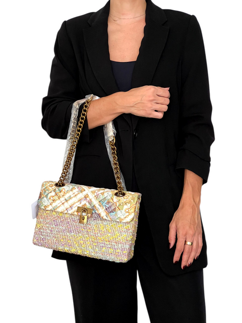 Bolso "Cream Com Rafia Brixton Bag"