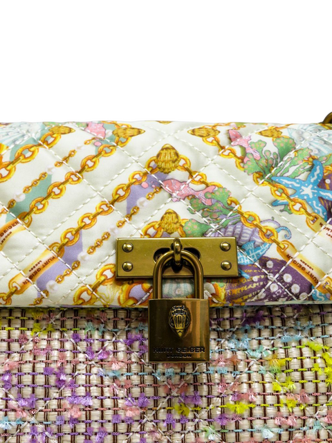 Bolso "Cream Com Rafia Brixton Bag"