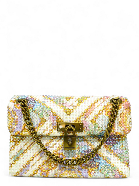 Bolso "Cream Comb Fabric Mini Brixton"