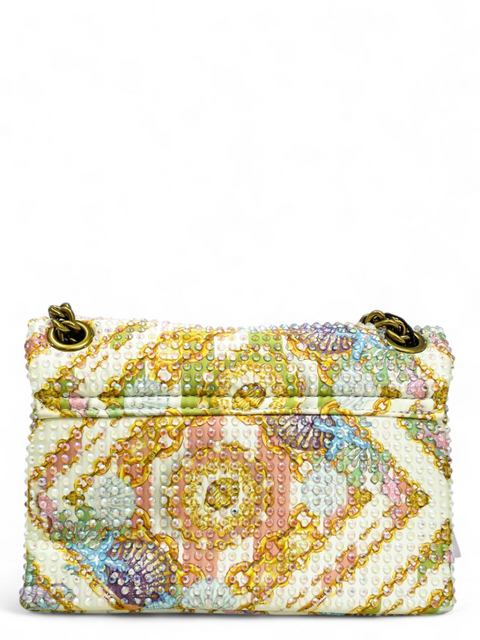 Bolso "Cream Comb Fabric Mini Brixton"