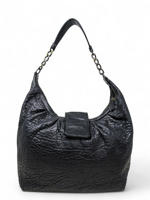 Bolso "Black Leather B Buckle Shoulder Bag"
