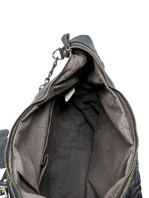 Bolso "Black Leather B Buckle Shoulder Bag"