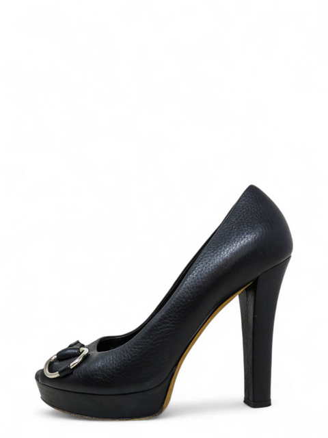 Tacones "Horsebit Accent Leather Pumps"