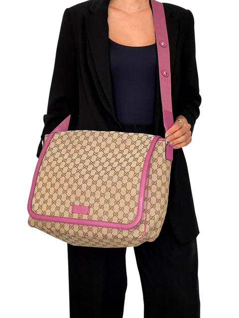 Pañalera "GG Canvas Diaper Bag"