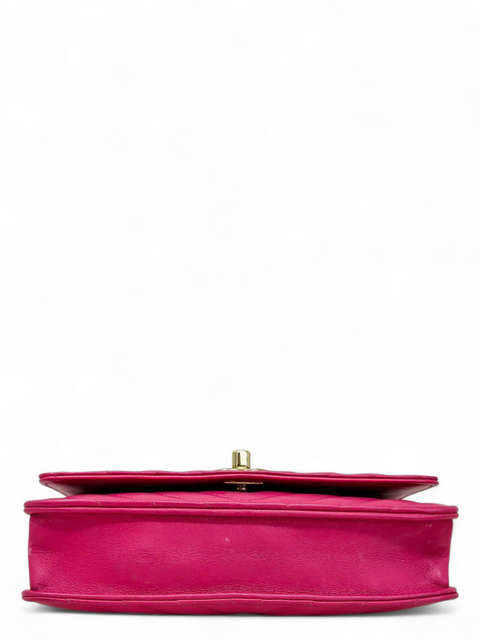 Bolso "Lambskin Chevron Quilted Trendy CC Wallet On Chain WOC"