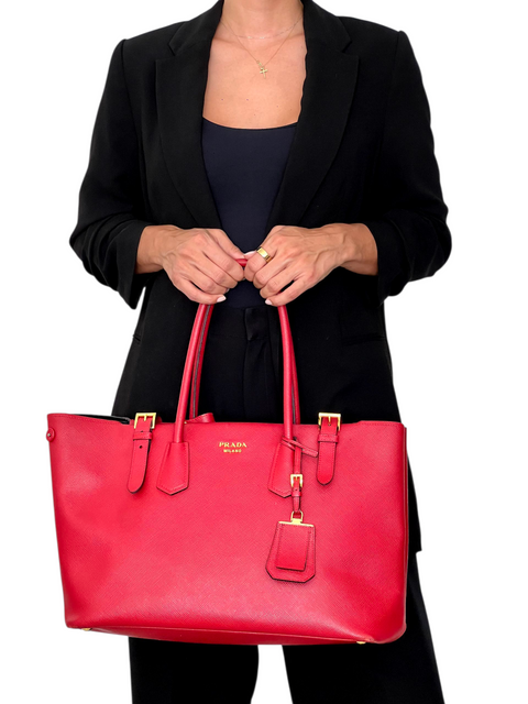 Bolso "Saffiano Cuir Buckle Tote"