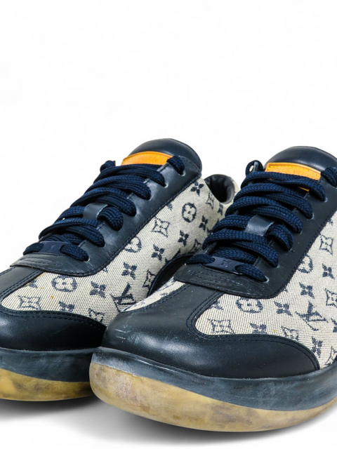 Tenis "Monogram Mini Lin Pattern Leather Sneakers"