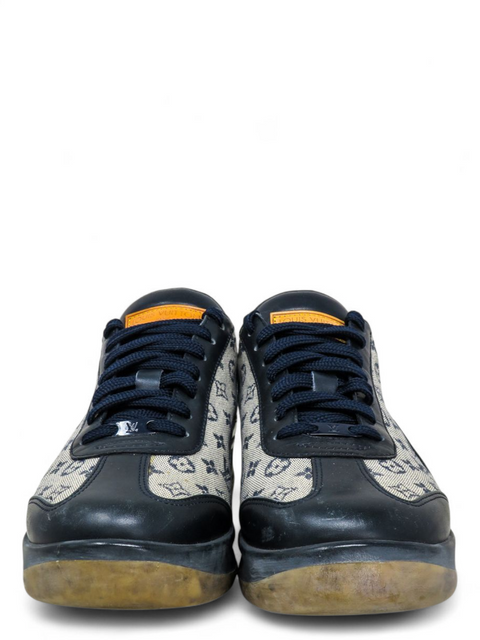 Tenis "Monogram Mini Lin Pattern Leather Sneakers"