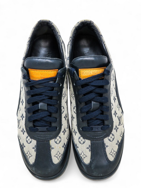 Tenis "Monogram Mini Lin Pattern Leather Sneakers"