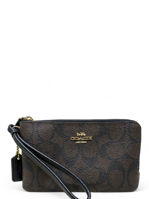 Clutch "Double Corner Zip Wristlet"