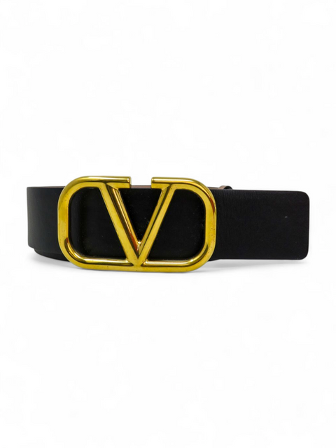 Correa "Reversibe VLogo Signature Belt In Glossy Calfskin"