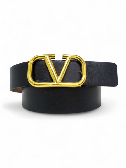 Correa "Reversibe VLogo Signature Belt In Glossy Calfskin"