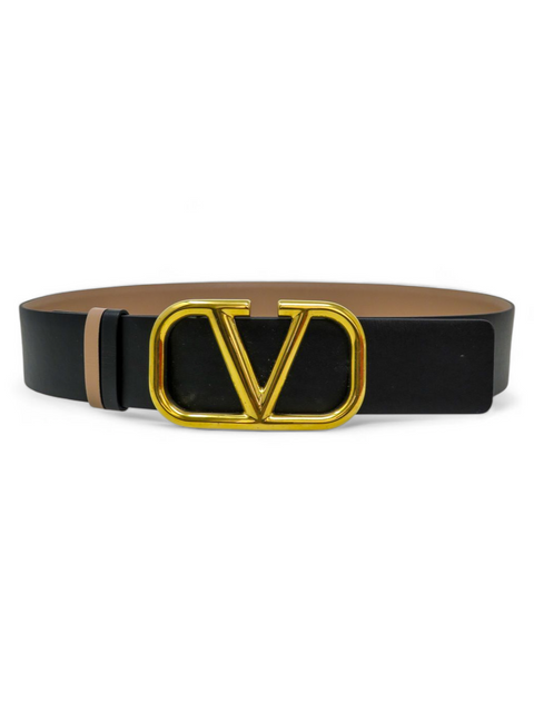Correa "Reversibe VLogo Signature Belt In Glossy Calfskin"