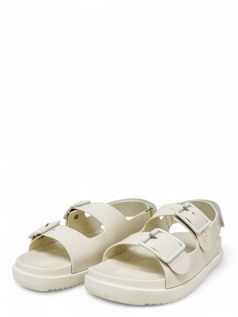 Sanadlias "Double G Logo Rubber Gladiator Sandals"