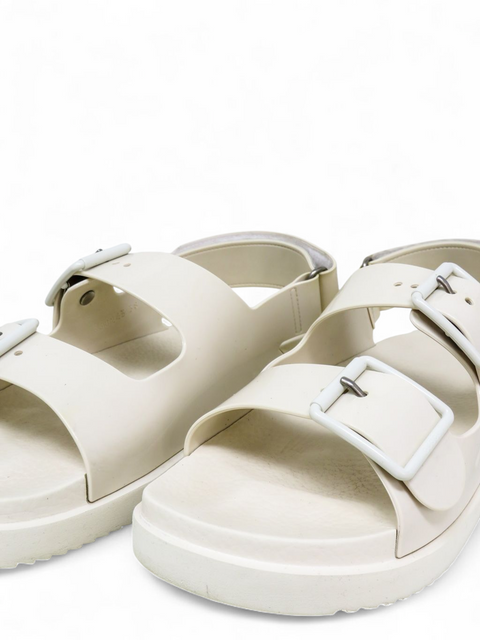 Sanadlias "Double G Logo Rubber Gladiator Sandals"
