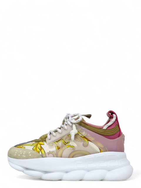 Tenis "Leather Printed Chunky Sneakers"