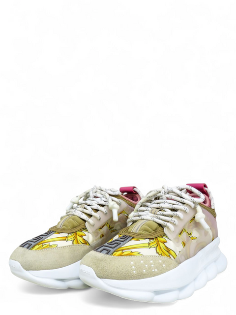 Tenis "Leather Printed Chunky Sneakers"
