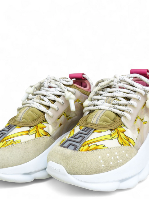 Tenis "Leather Printed Chunky Sneakers"