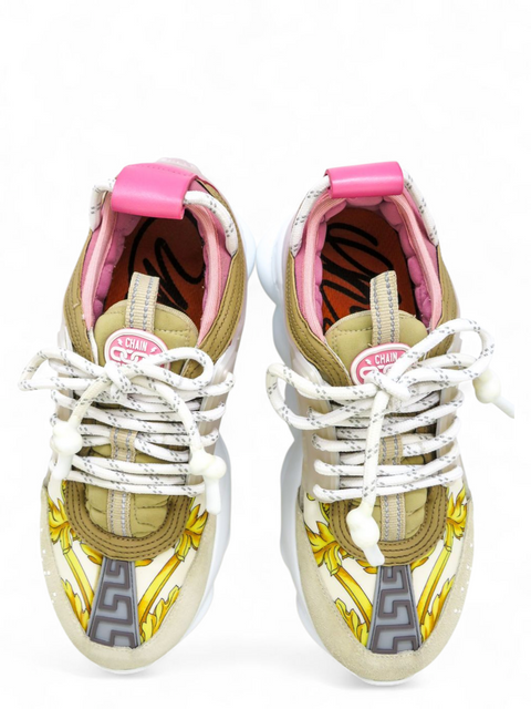 Tenis "Leather Printed Chunky Sneakers"
