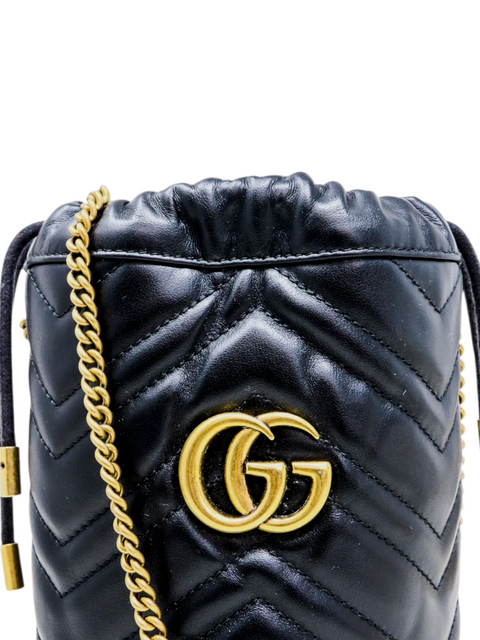 Bolso "GG Marmont Mini Bucket Bag"