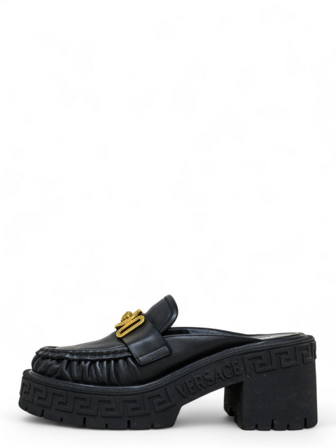 Mules "Medusa Biggie Leather Mules"