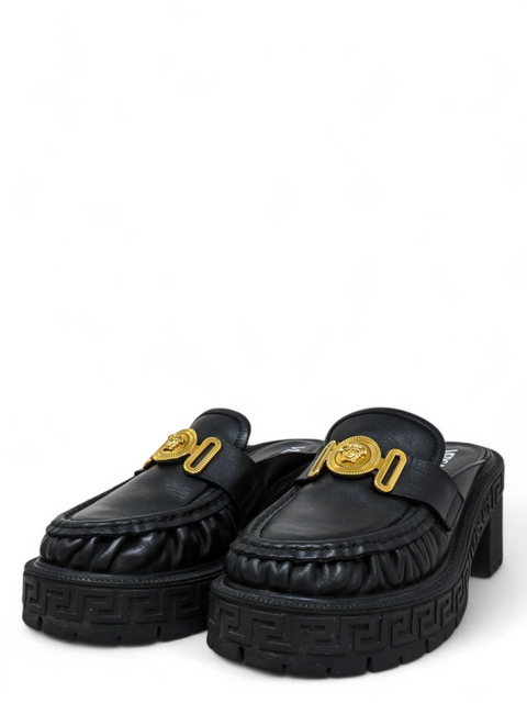 Mules "Medusa Biggie Leather Mules"