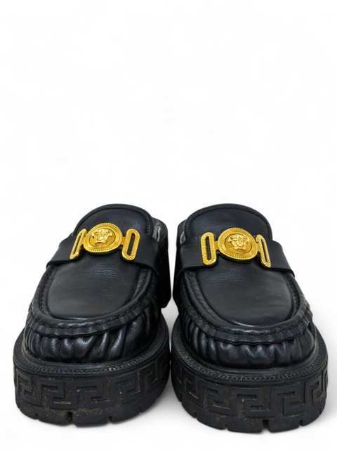 Mules "Medusa Biggie Leather Mules"