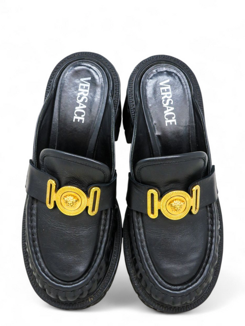 Mules "Medusa Biggie Leather Mules"