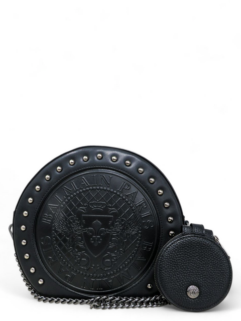 Bolso "Disco Round Black Patent Crossbody"