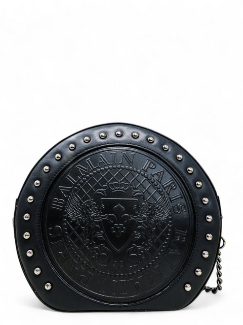 Bolso "Disco Round Black Patent Crossbody"