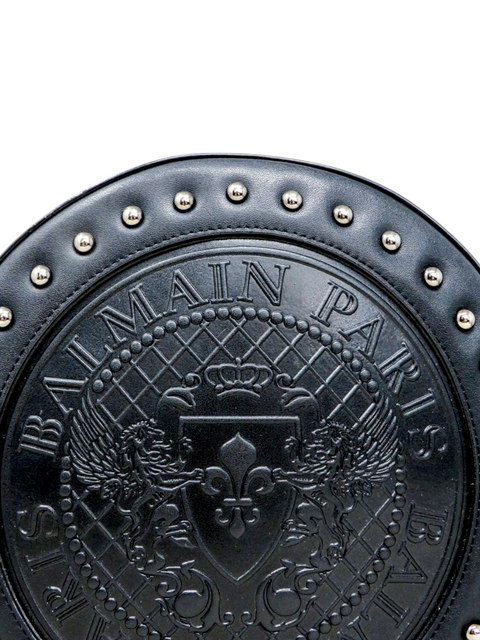 Bolso "Disco Round Black Patent Crossbody"