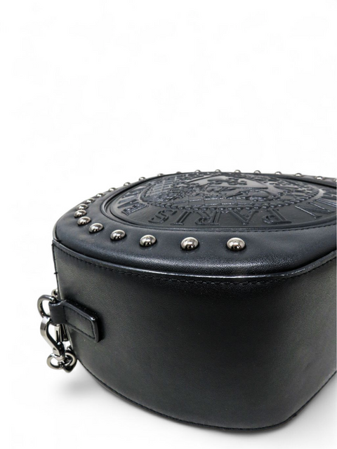 Bolso "Disco Round Black Patent Crossbody"