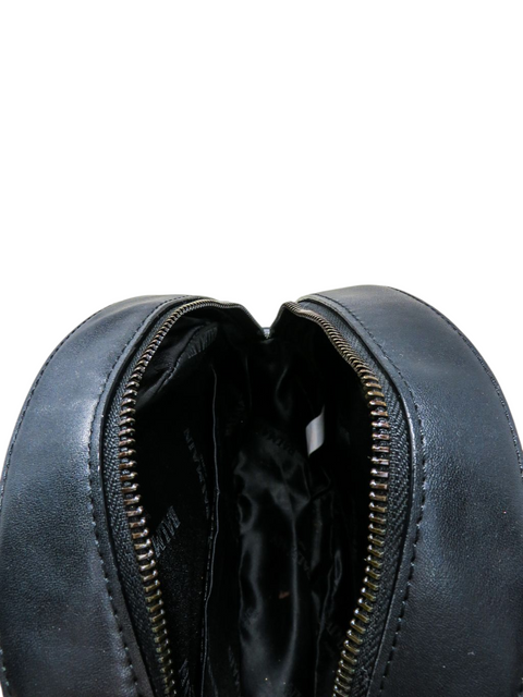 Bolso "Disco Round Black Patent Crossbody"