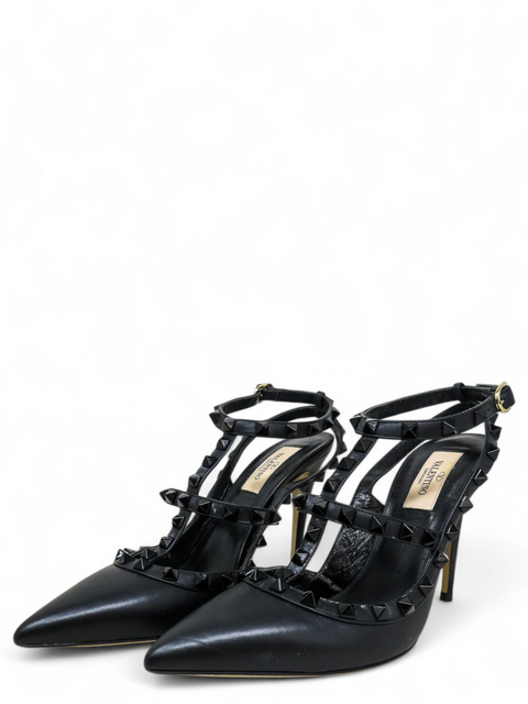 Tacones "Rockstud Ankle Strap Pump With Tonal Studs"