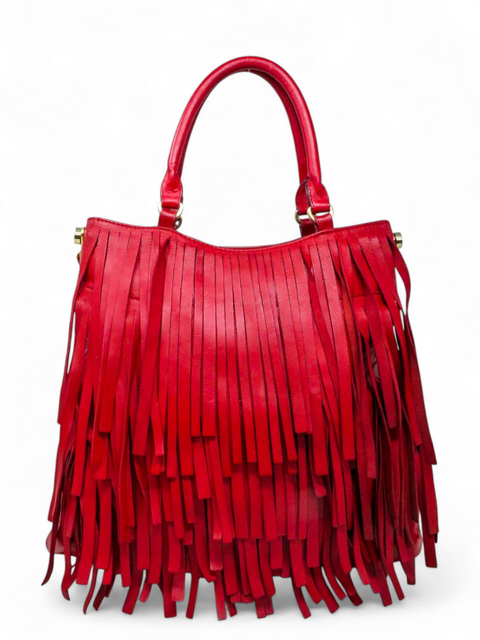 Bolso "Red Suede Gasper Tote Handbag"