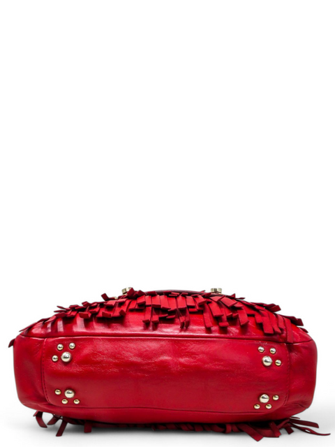 Bolso "Red Suede Gasper Tote Handbag"