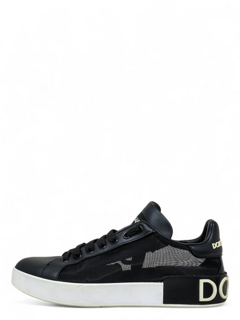 Tenis "Portofino sneakers in nappa leather and mesh"